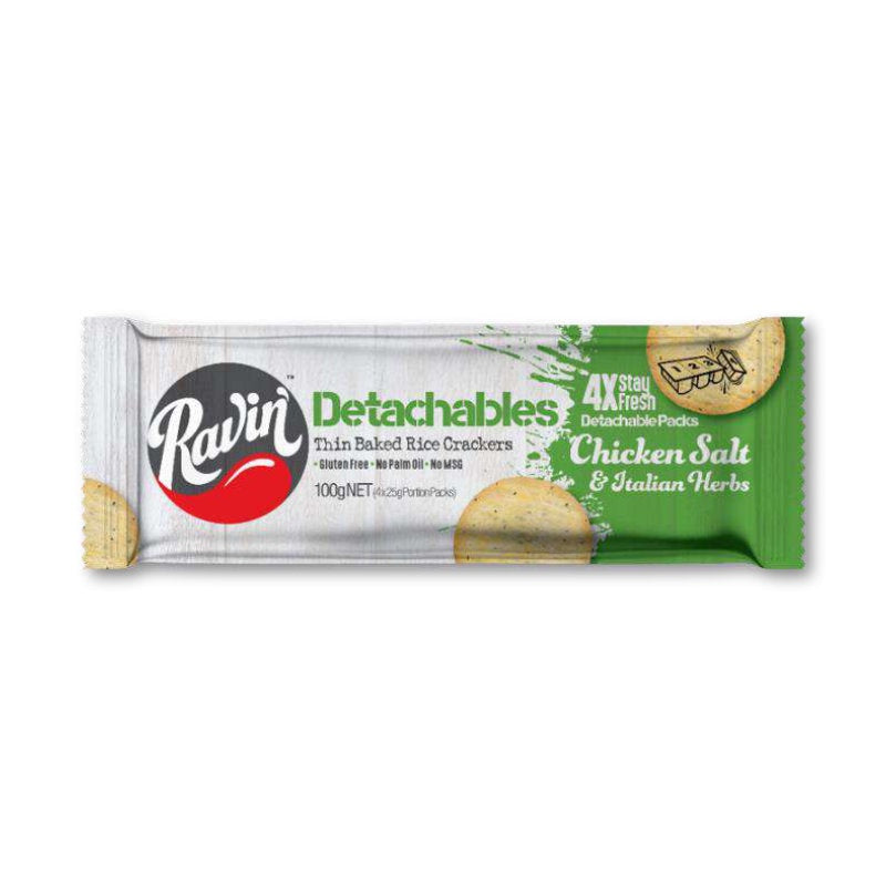 Ravin' Detachable Cracker Chicken Salt & Italian herbs 100g