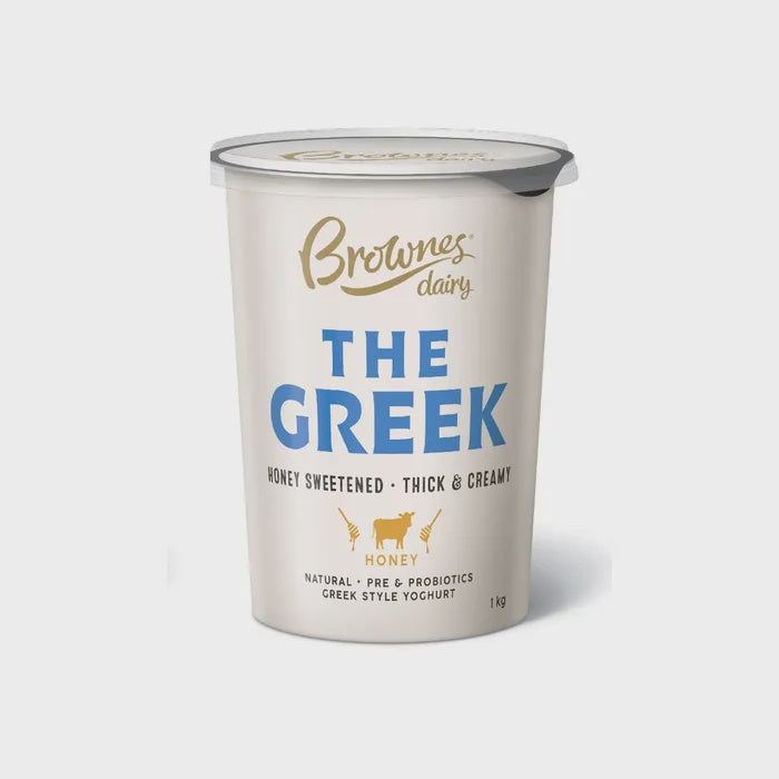 Brownes The Greek Honey  Yoghurt 1kg