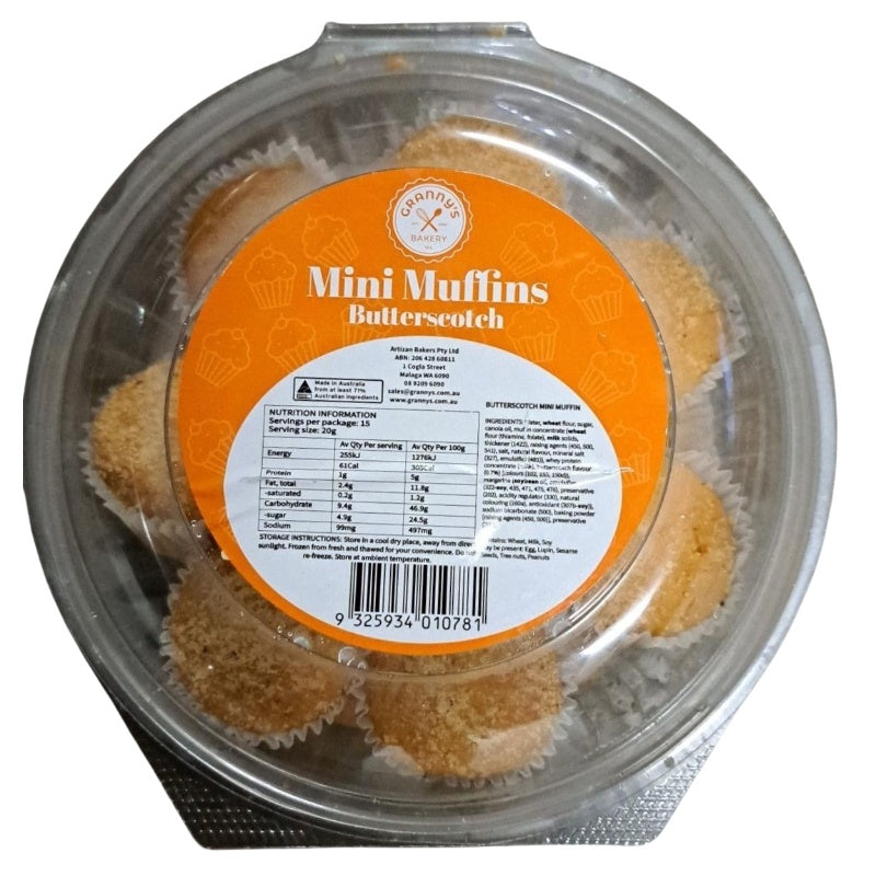 Grannys Mini Muffins Butterscotch 300g