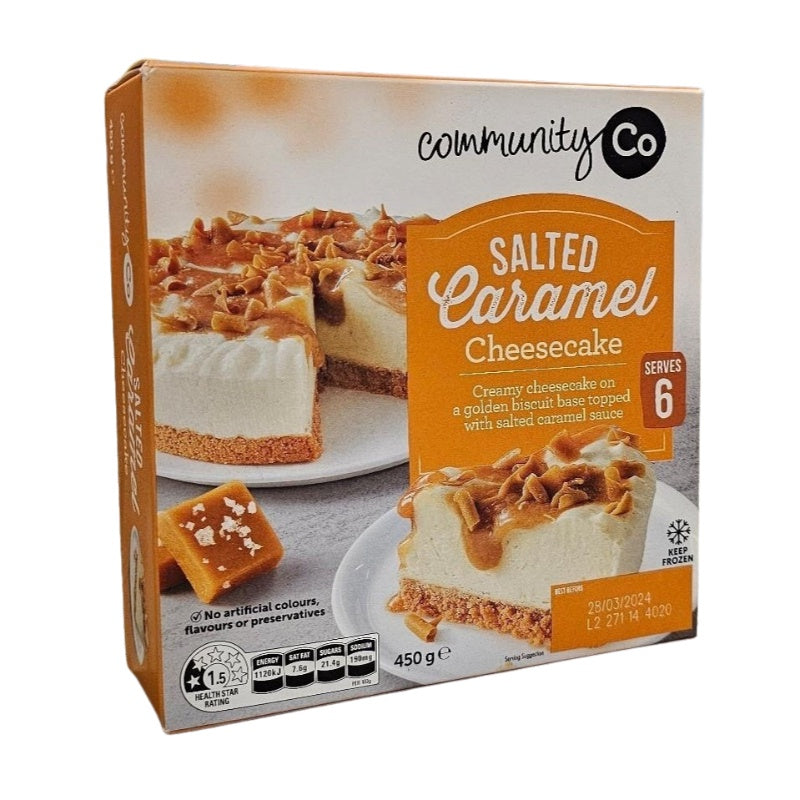 Community Co Salted Caramel Cheesecake 450g