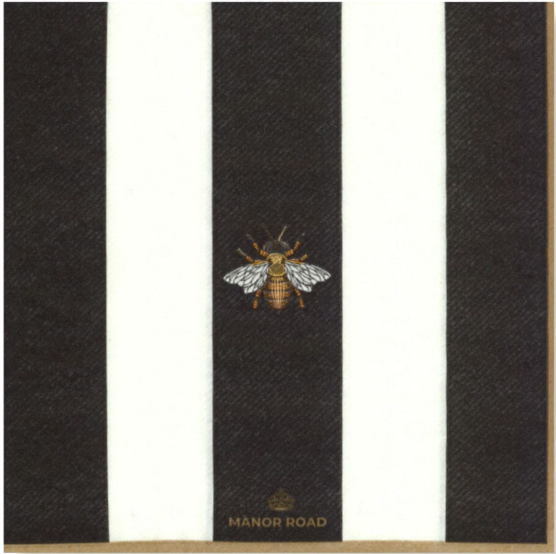 The Striped Bee Napkins - Cocktail